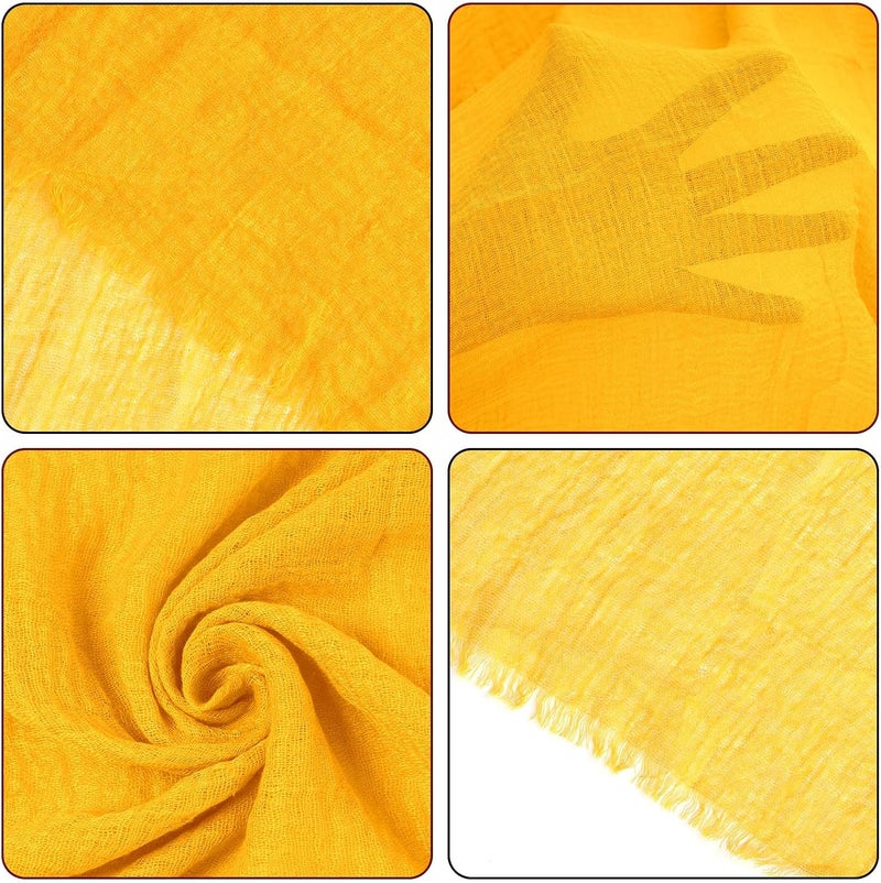 Nydotd Women Summer Cotton Linen Scarf Crinkle Long Beach Shawl Wrap hijab with Fringe - Image 3